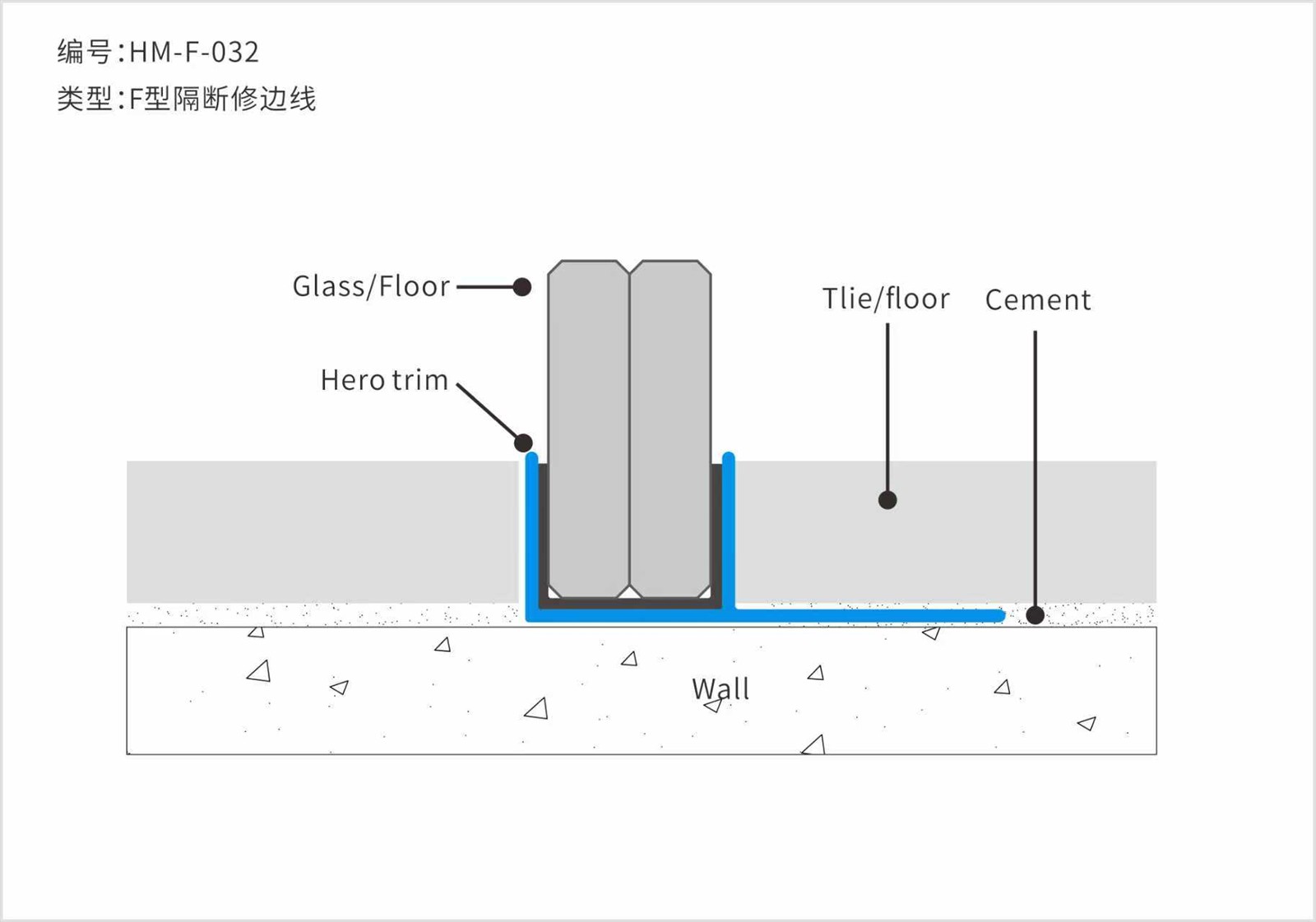 HM-F-032 Aluminum Shadow Gap HM-F-032 Aluminum Shadow Gap